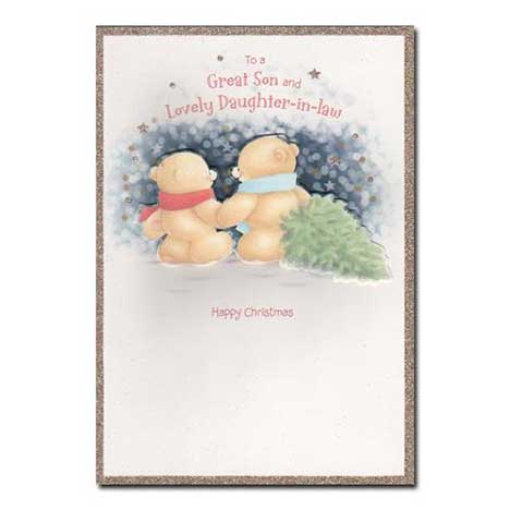 Son & Daughter-in-Law Forever Friends Christmas Card